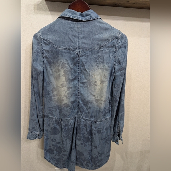 American Eagle Outfitters Washed Denim Long Sleeve Dress, size XS - Picture 2 of 8